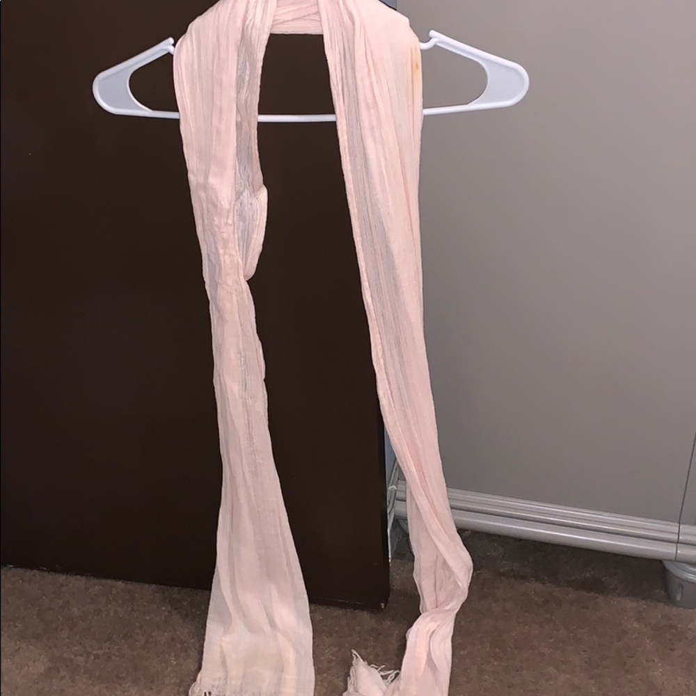 light pink scarf